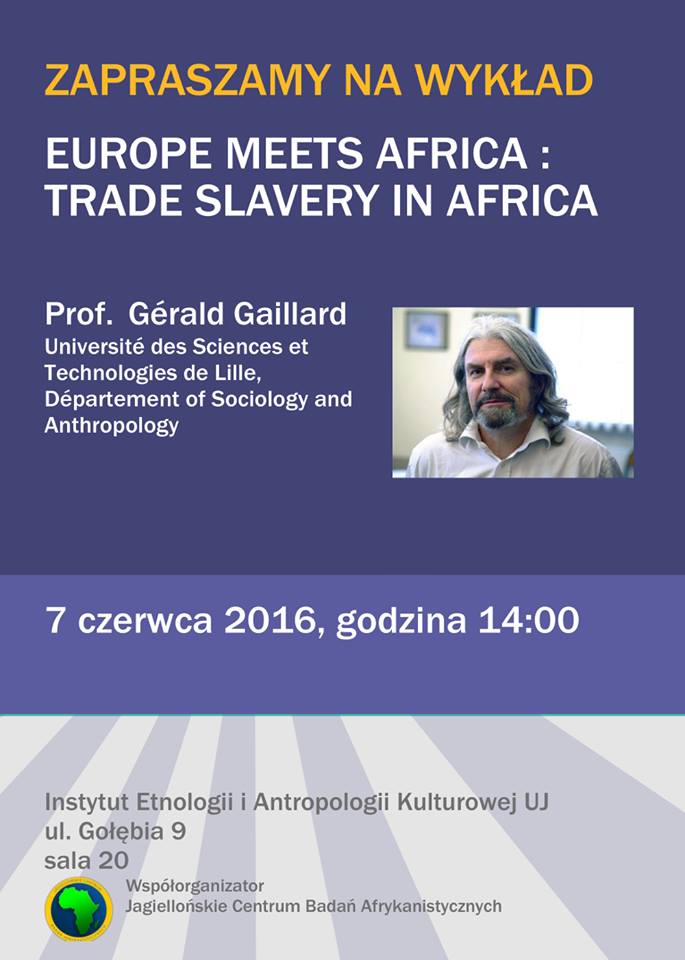 zaproszenie na wykład otwarty profesora Géralda Gaillarda
