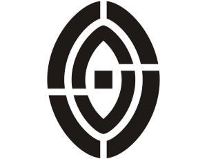 biało czarne logo muzeum w żorach